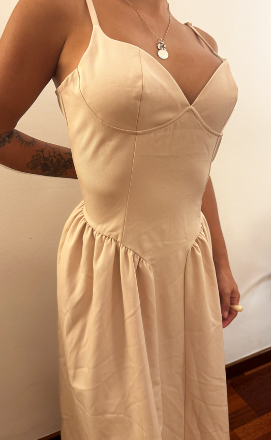 Maxi Dress Beige