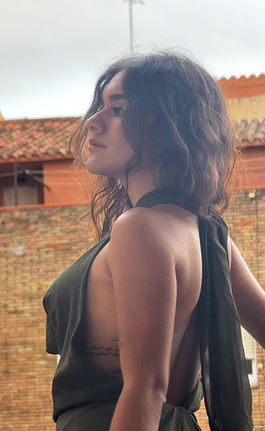 Maxi Dress Petrol Green