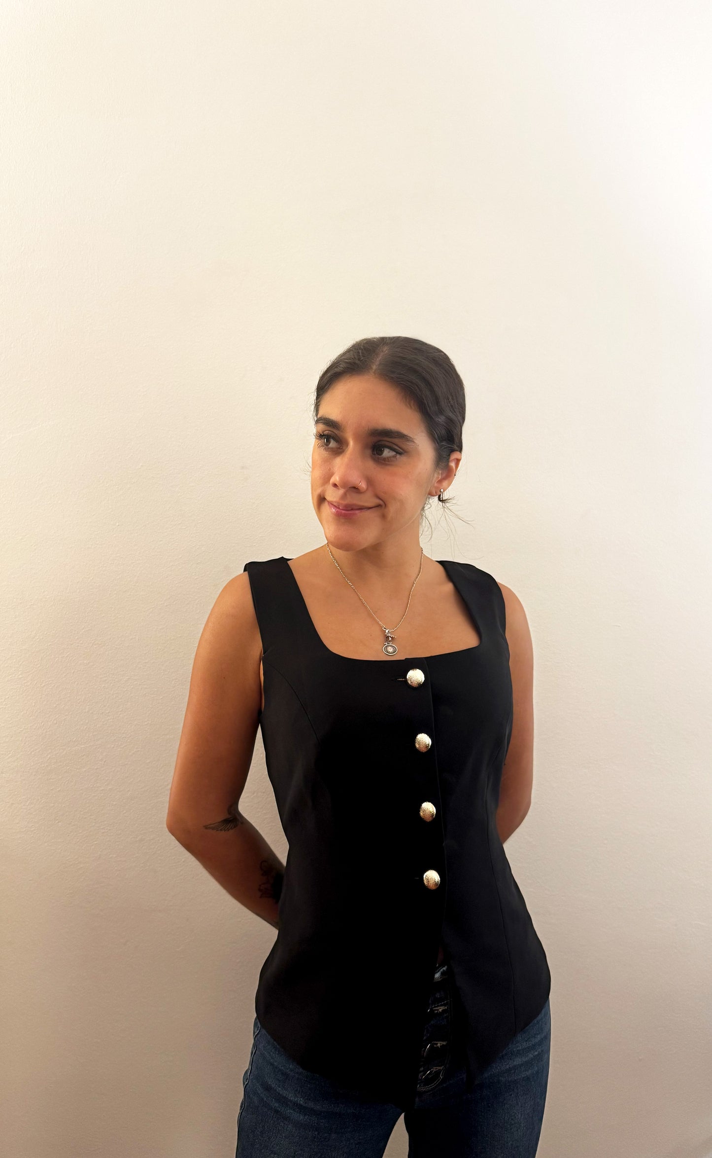 Vest With Gold Details