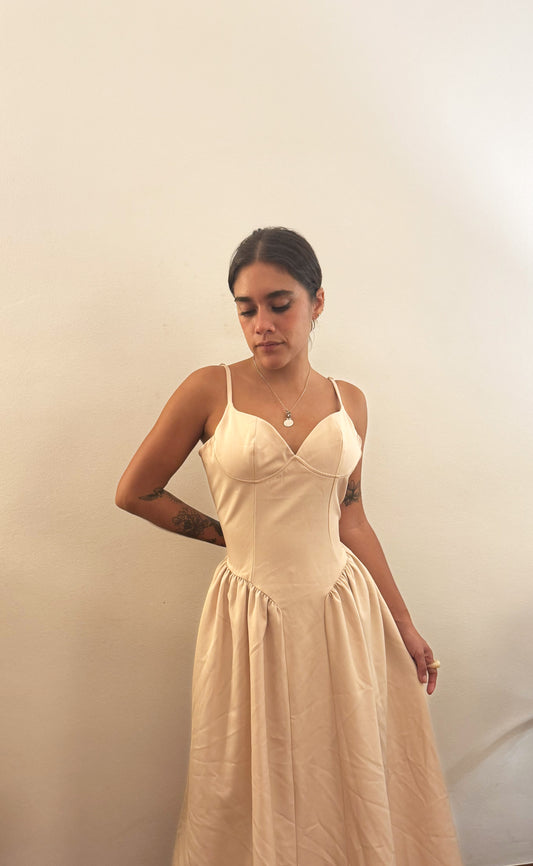 Maxi Dress Beige