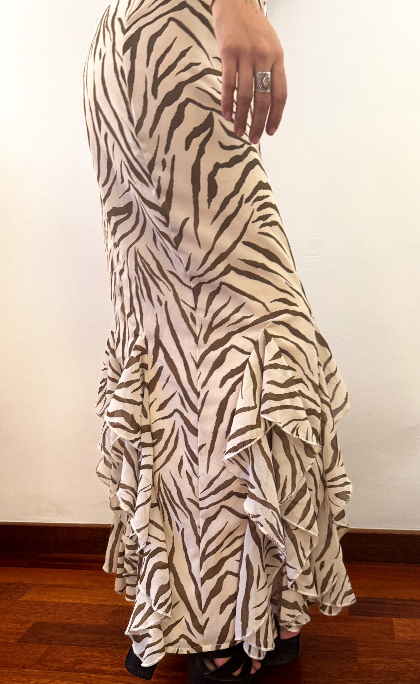 Maxi Dress Zebra Brown