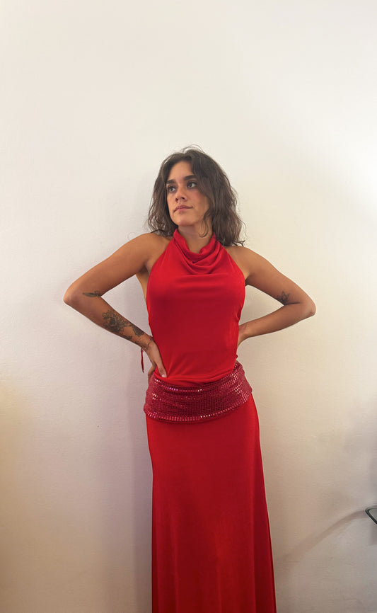 Maxi Dress Red